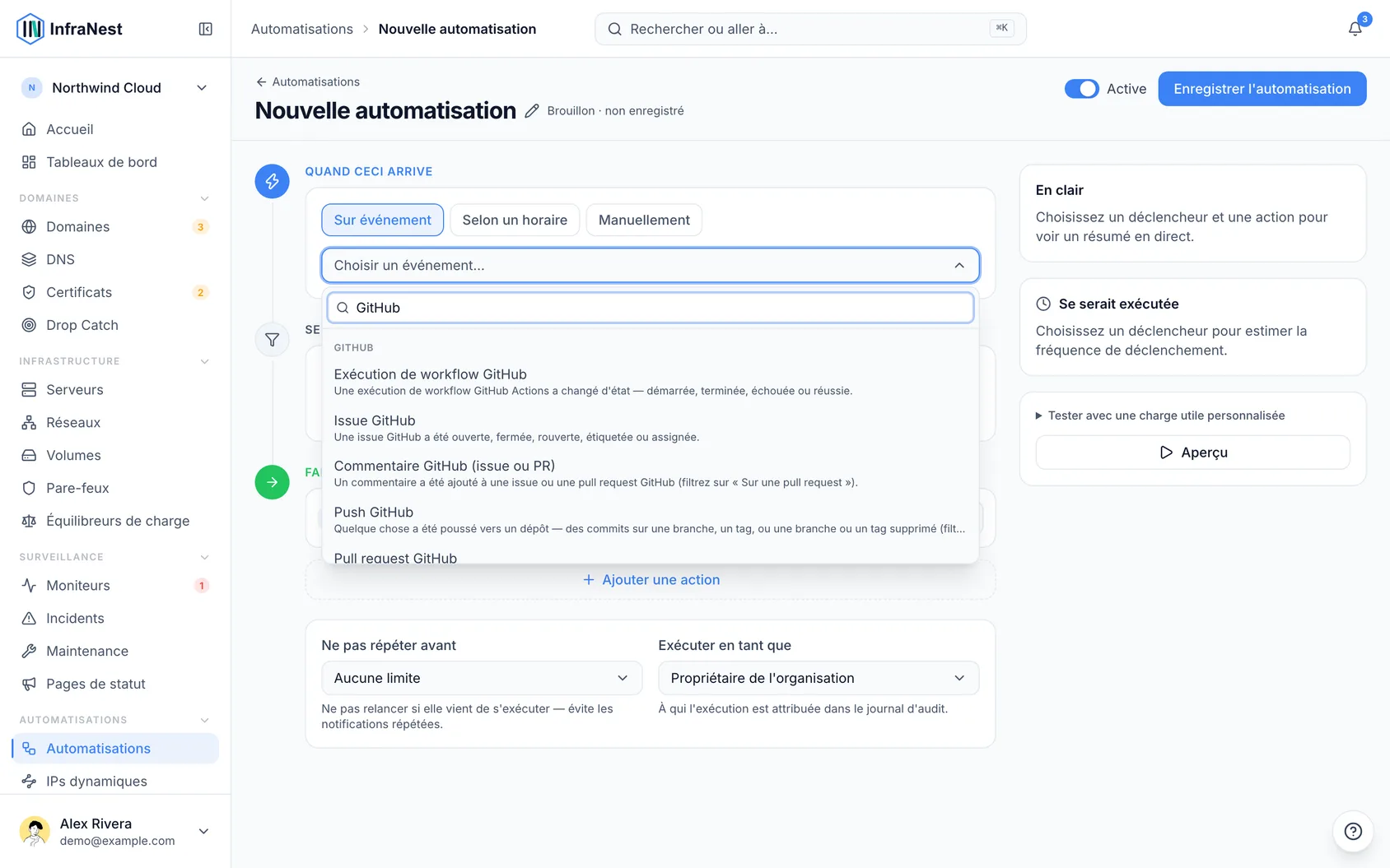 Automatiser avec GitHub
