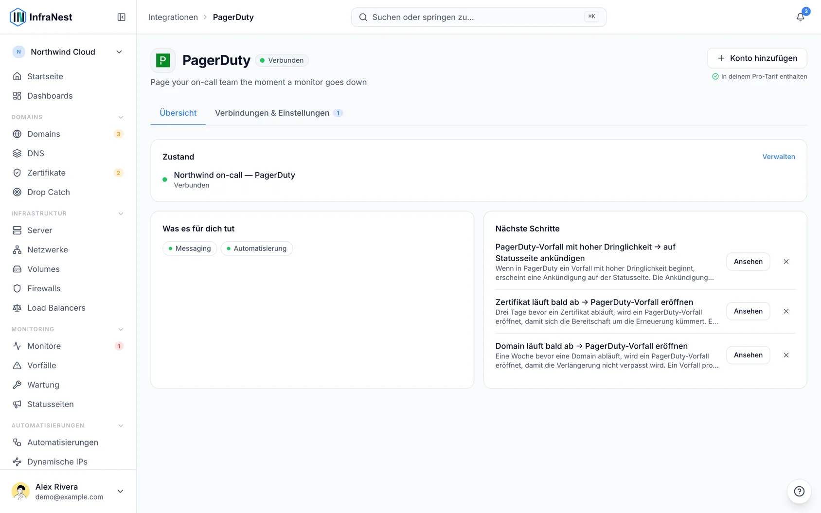 PagerDuty verbinden