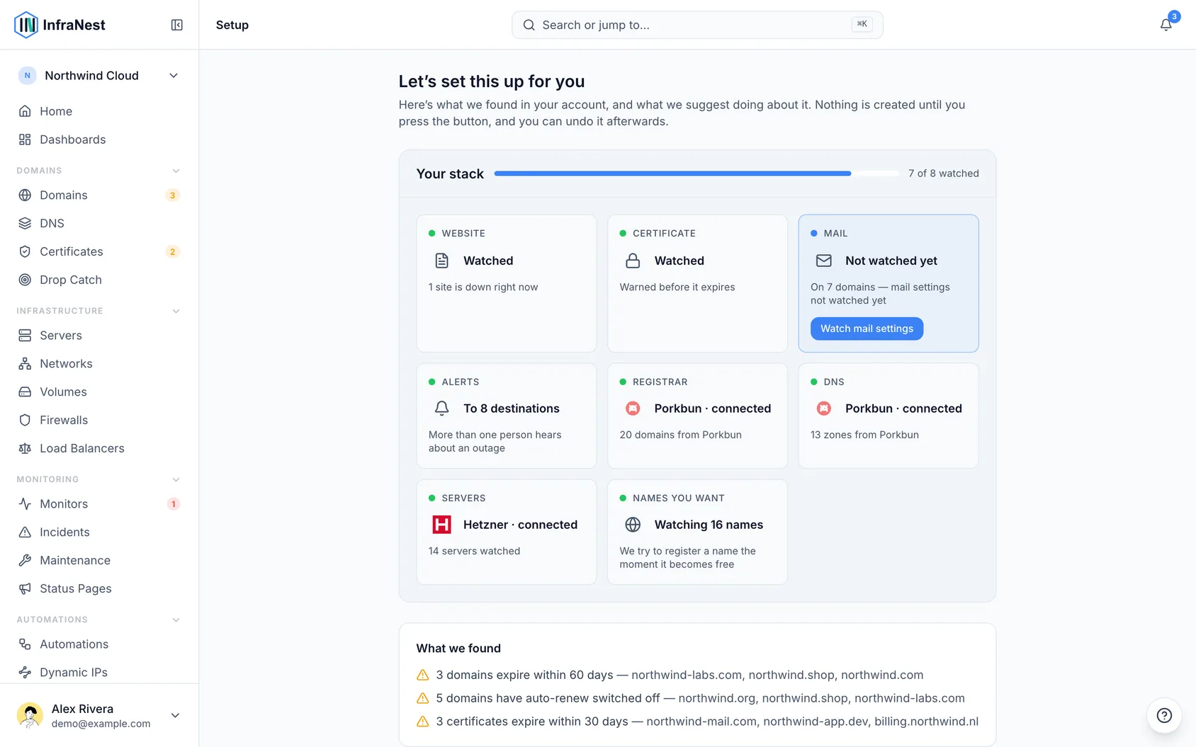 Let us set up your account