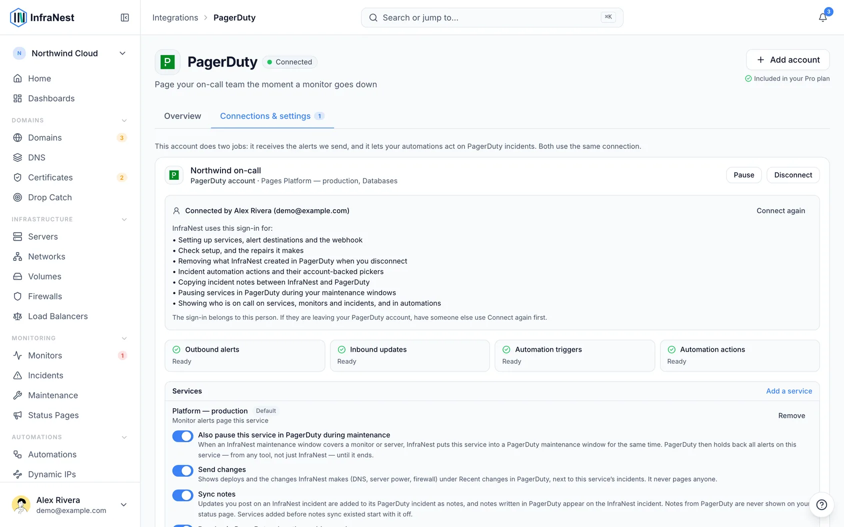 Connect PagerDuty