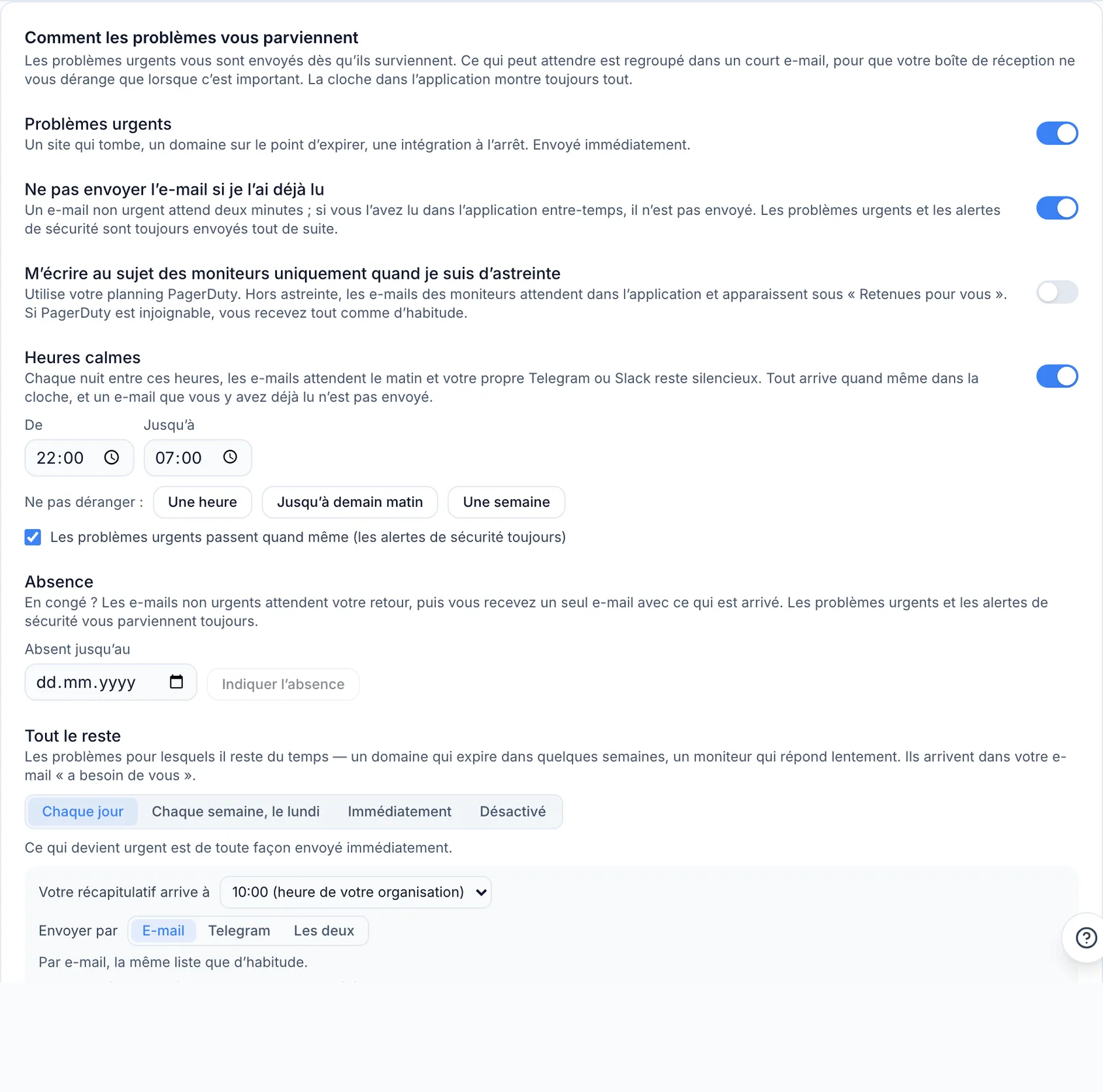 L'e-mail « a besoin de vous »