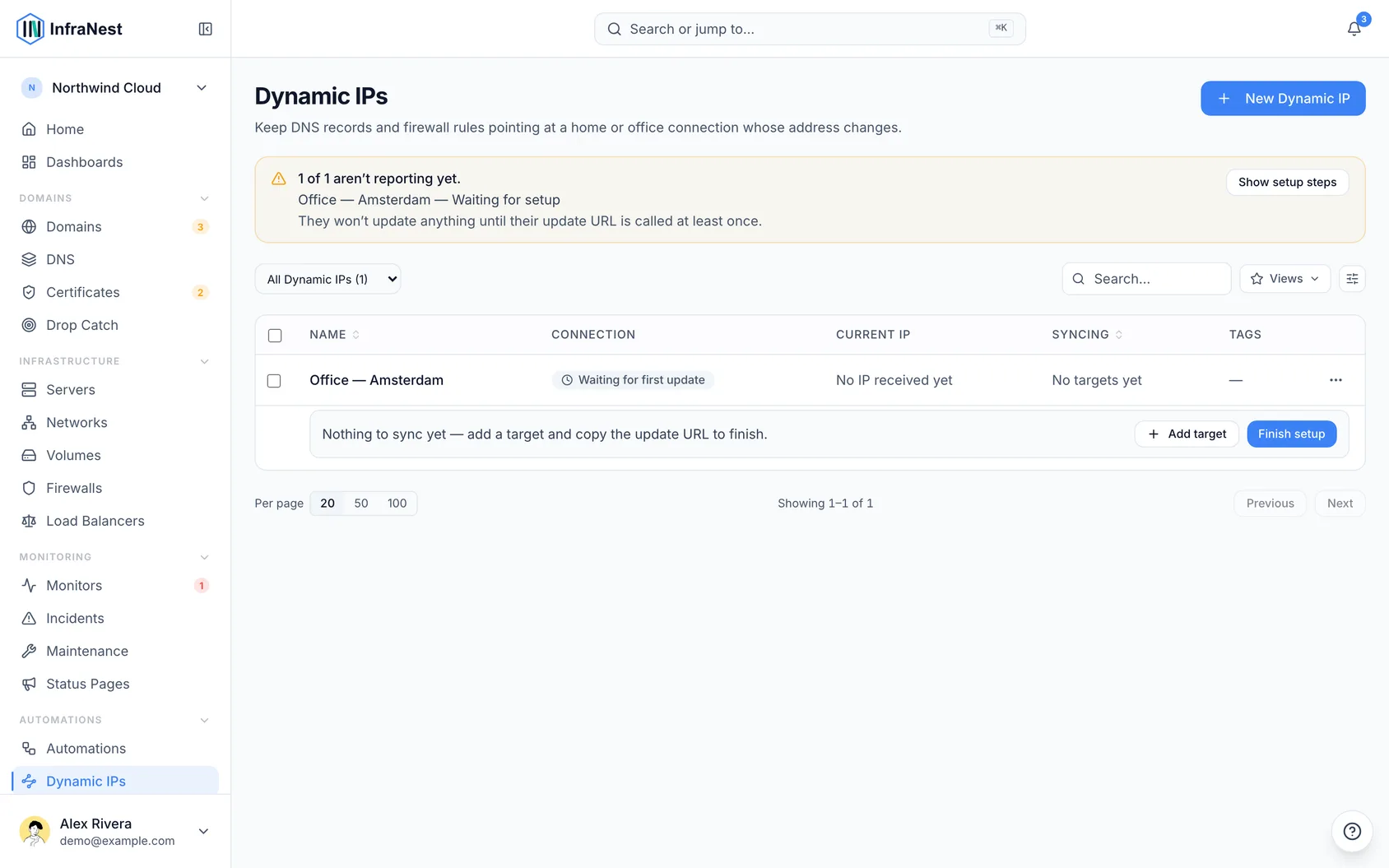 About Dynamic IP