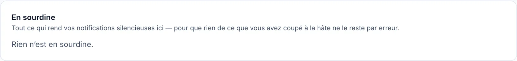Réduire le nombre de notifications