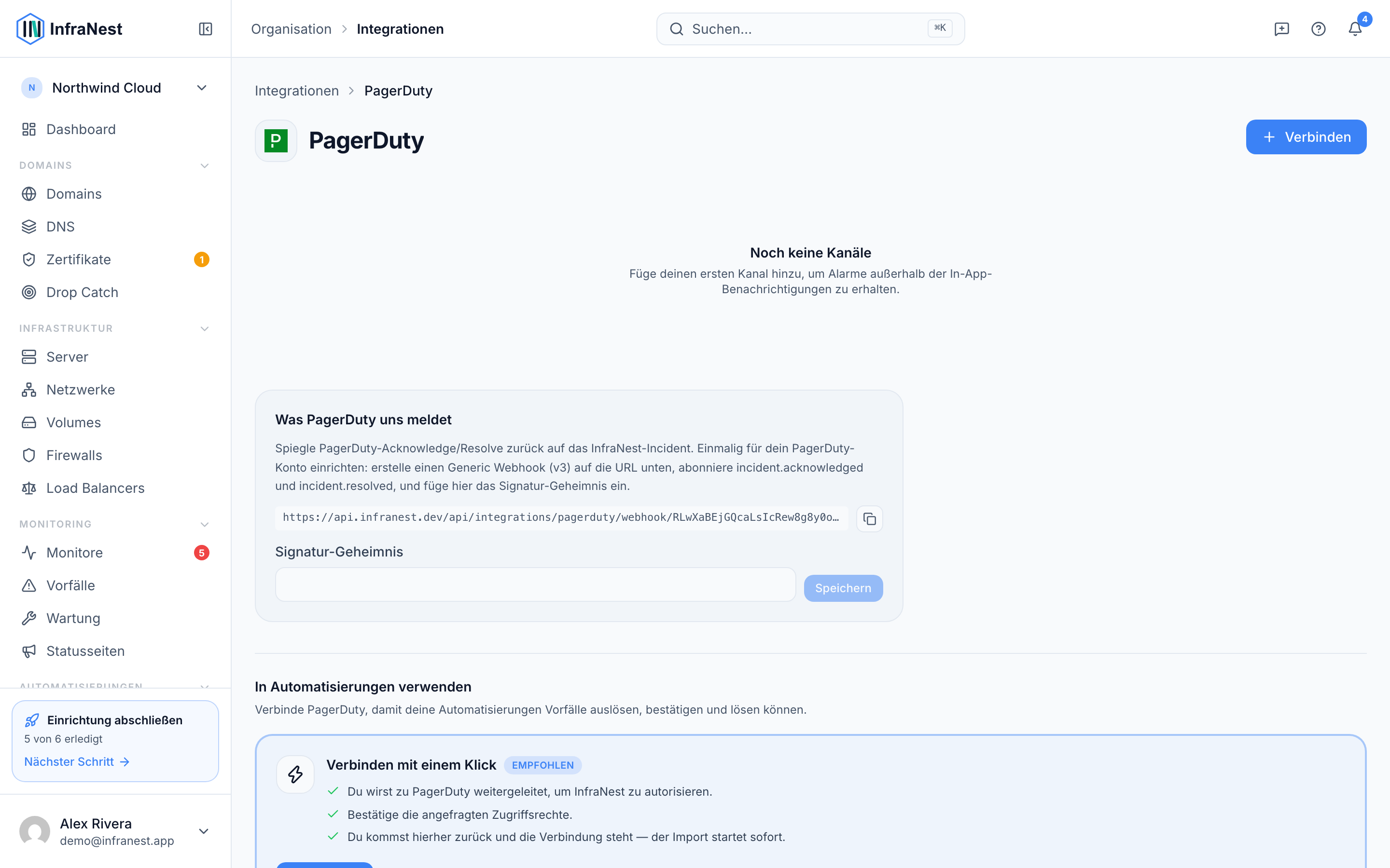 PagerDuty verbinden