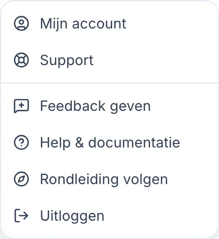 Contact opnemen met support en de reactie volgen