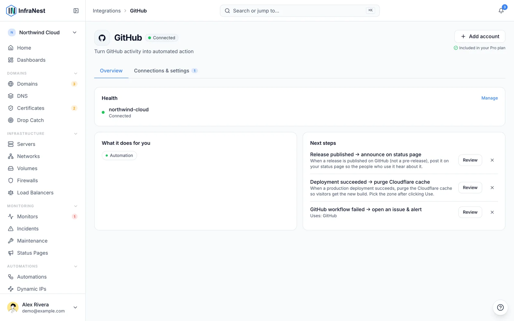 Connect GitHub