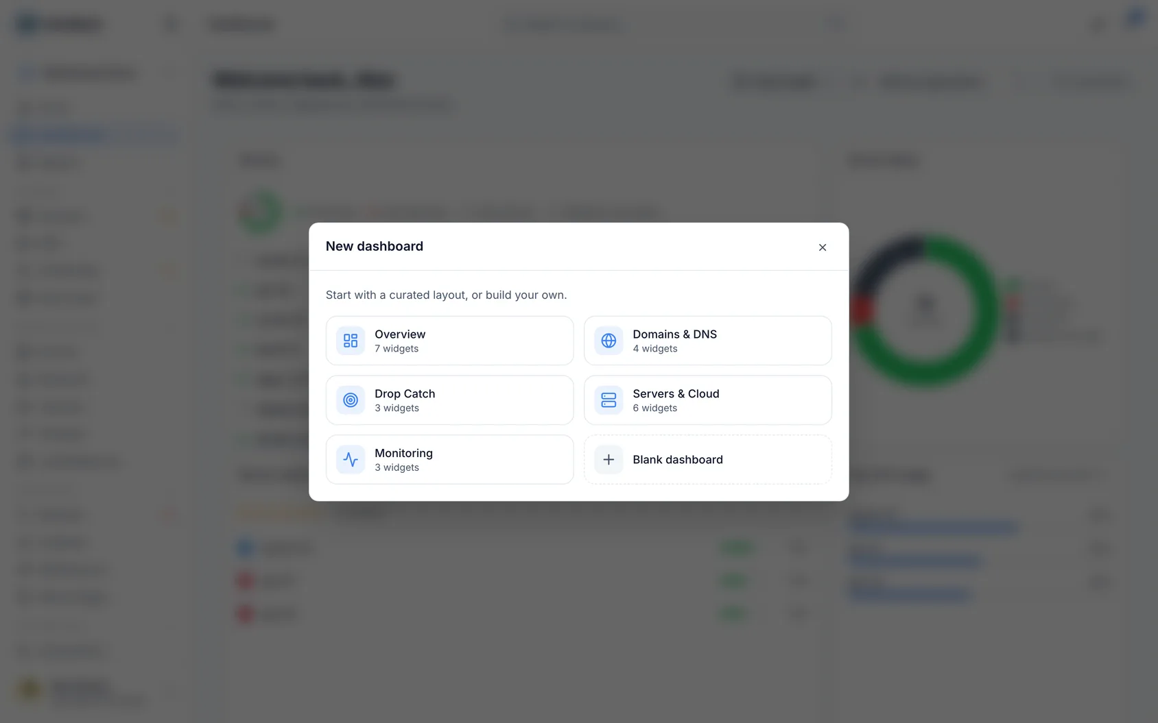 Create and customize a dashboard