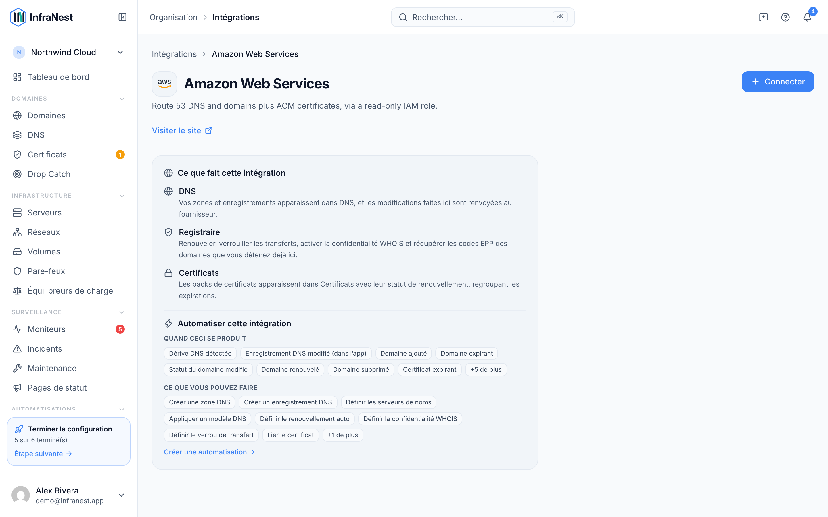Connecter Amazon Web Services (AWS)