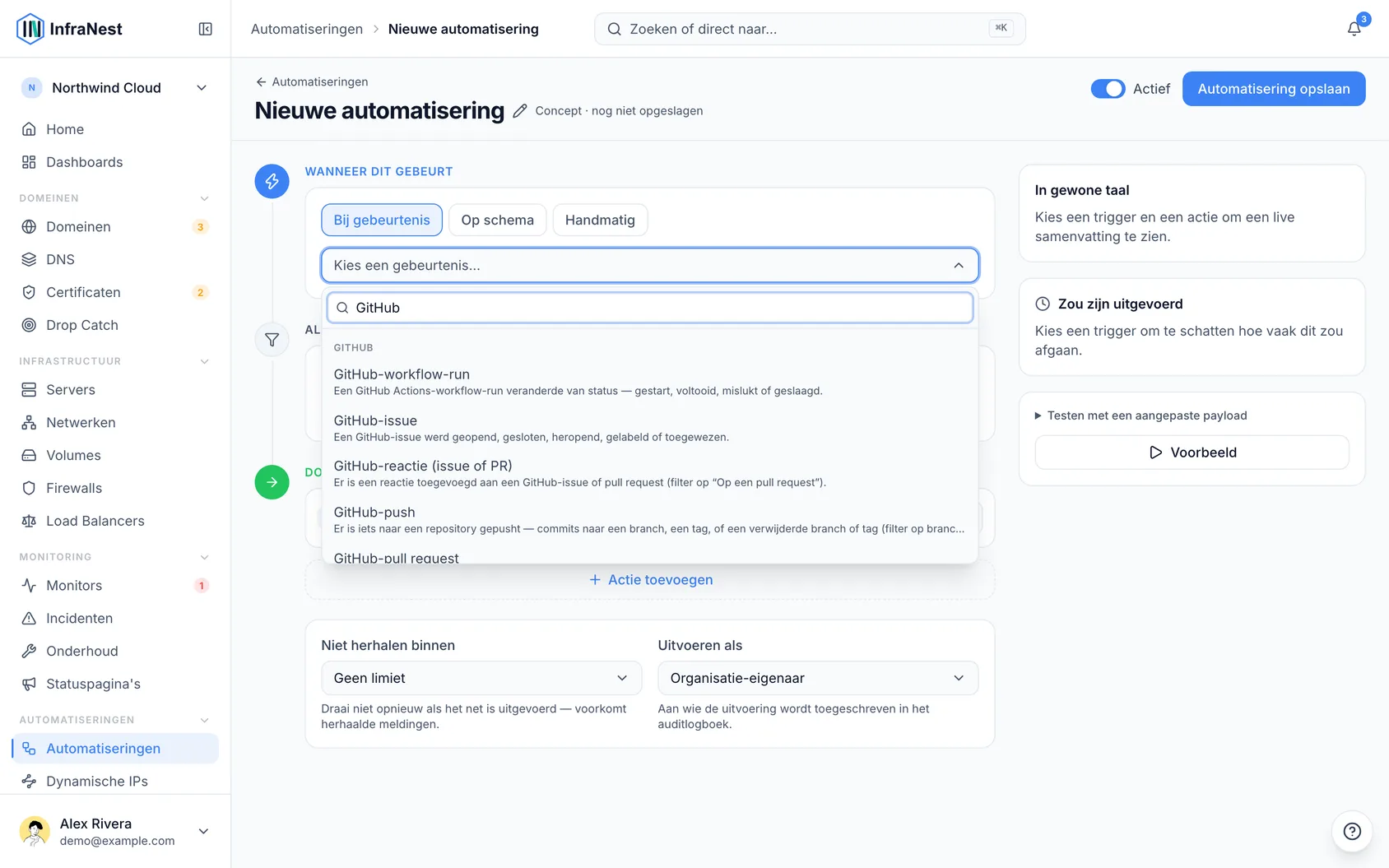 Automatiseer met GitHub