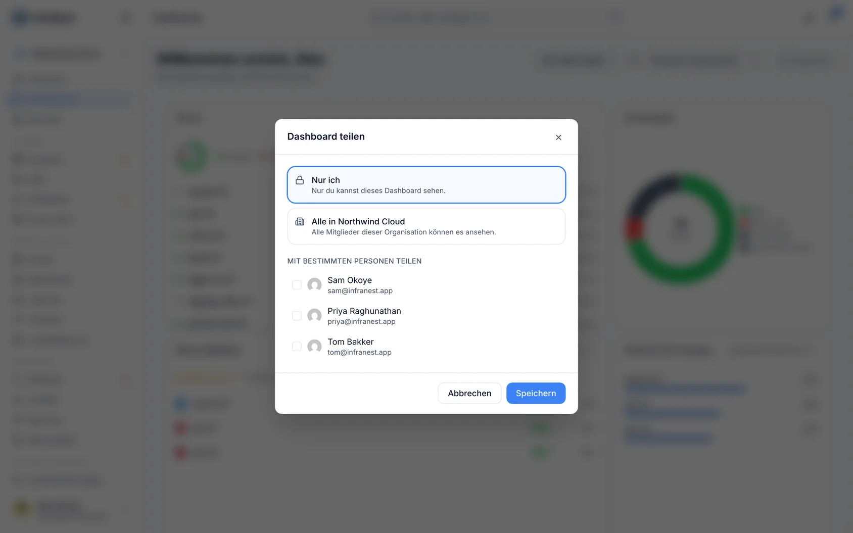 Ein Dashboard teilen