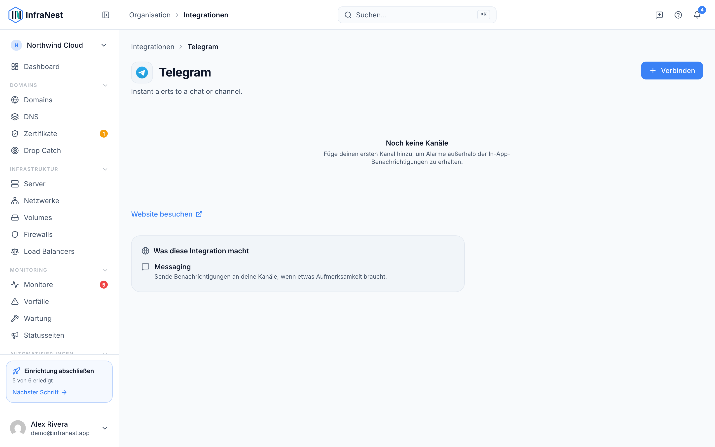 Telegram verbinden