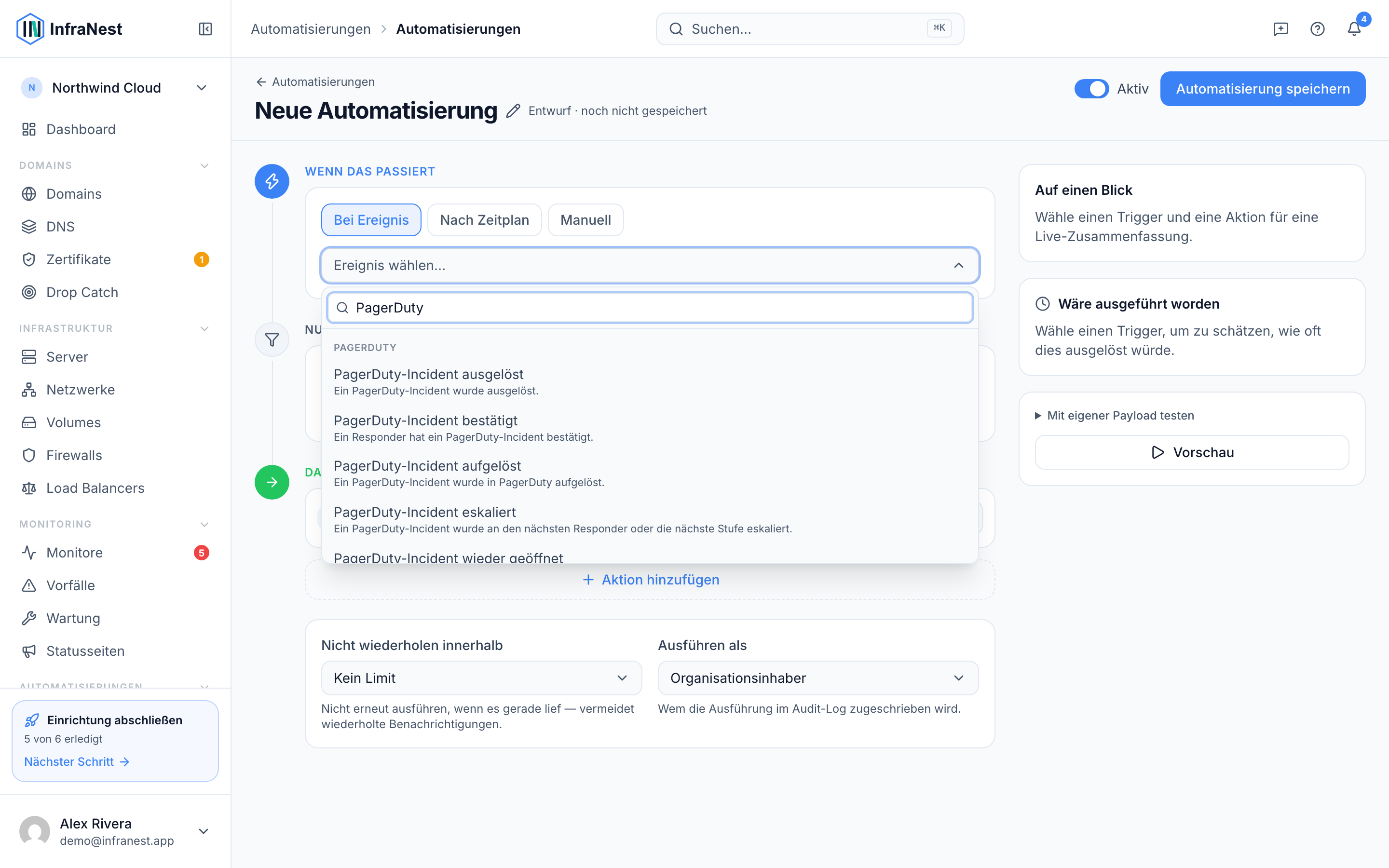 Automatisieren mit PagerDuty