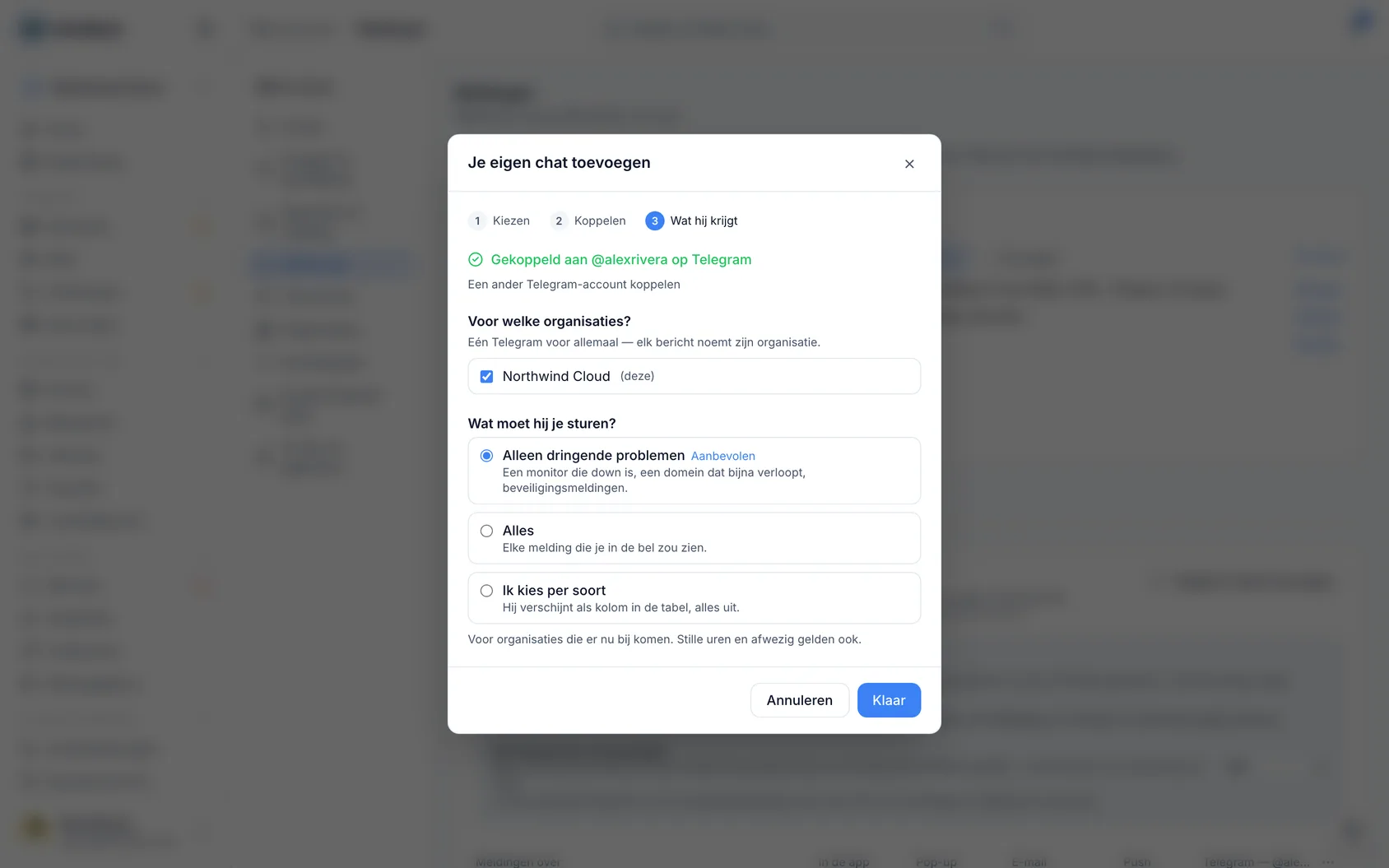 Krijg urgente problemen op je telefoon met Telegram