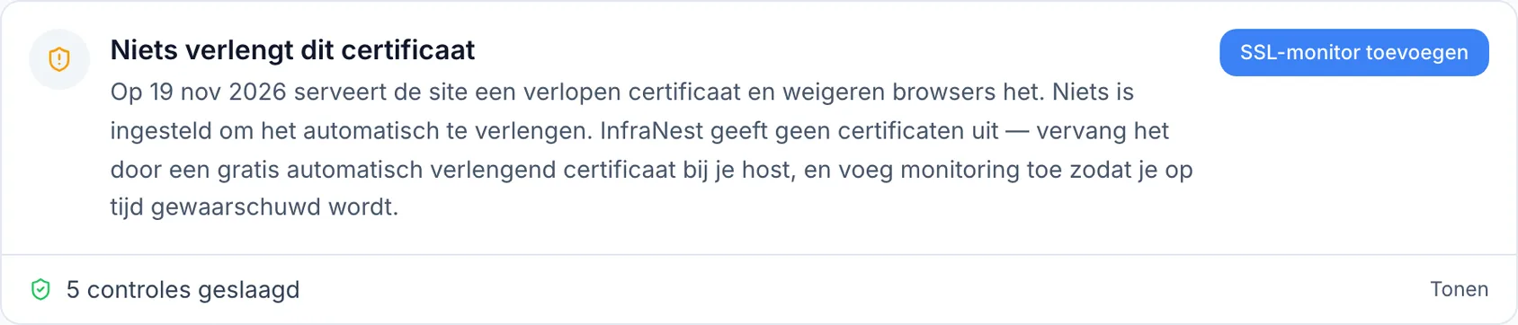 Een certificaatcontrole mislukt terwijl het certificaat geldig is