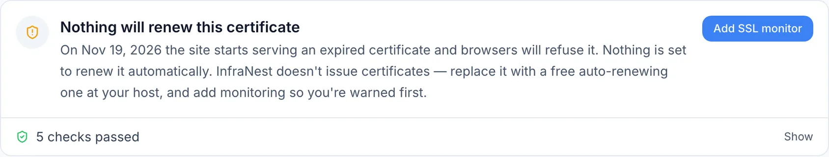 A certificate check fails although the certificate is valid