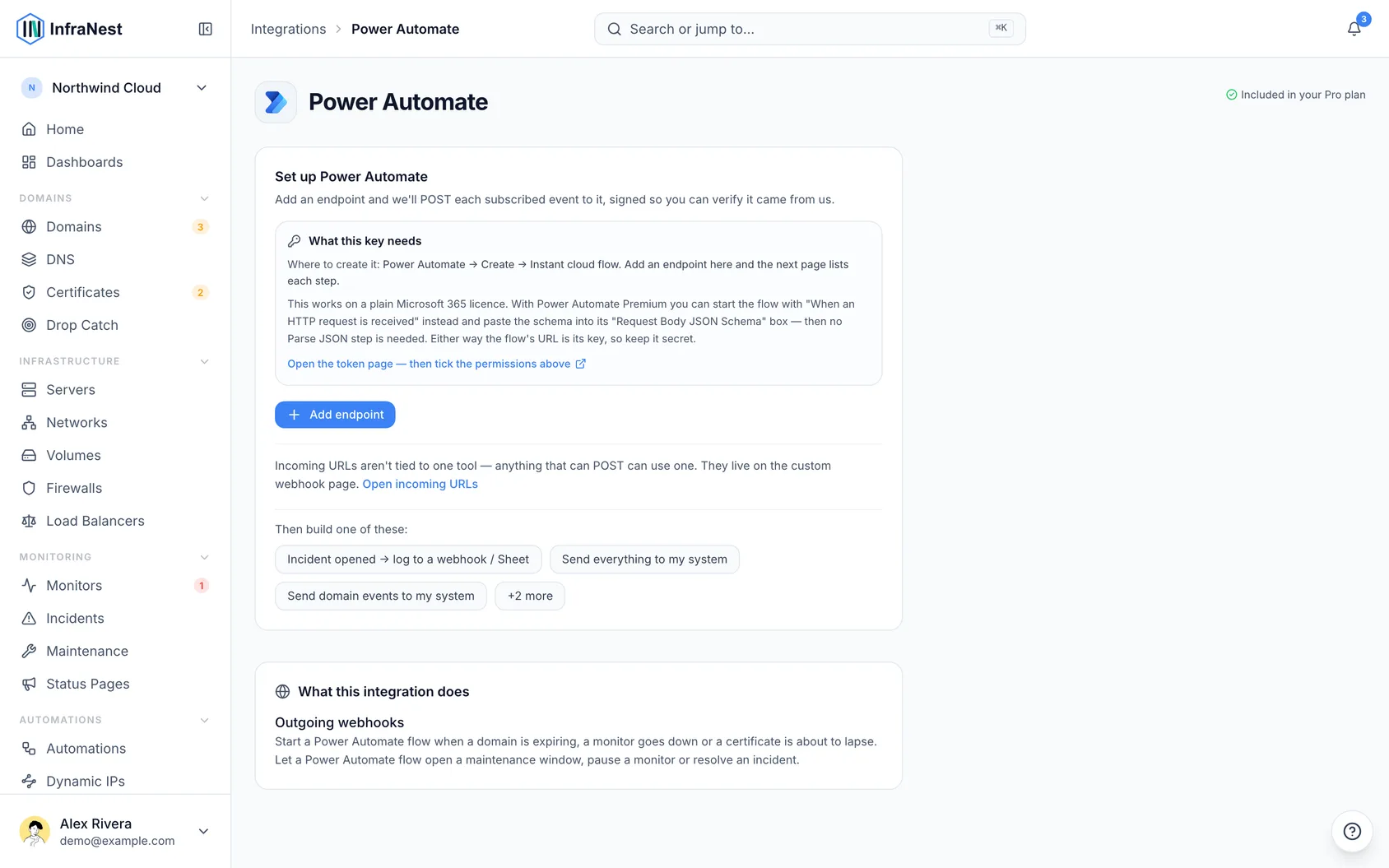 Connect Power Automate