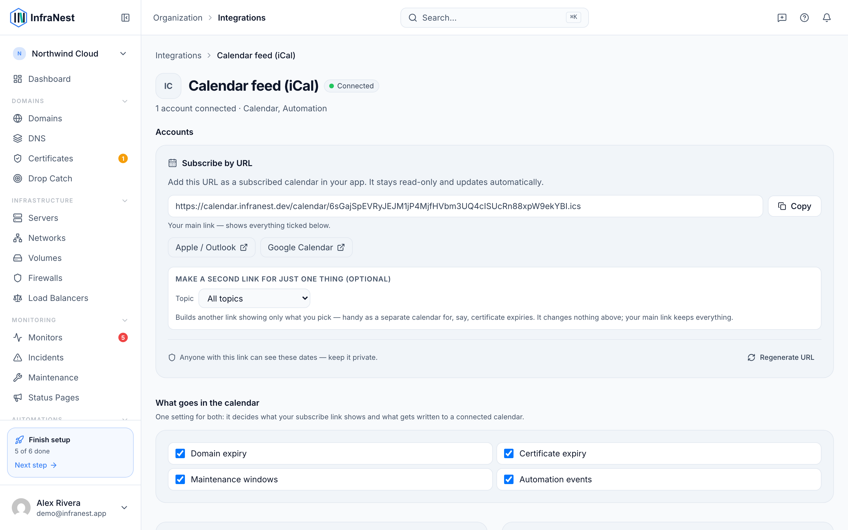 Subscribe with a calendar feed (iCal)