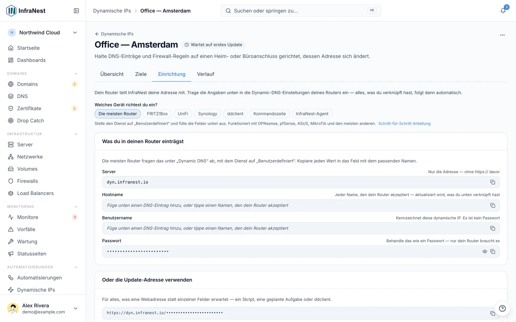 Dynamische IP auf deinem Router einrichten