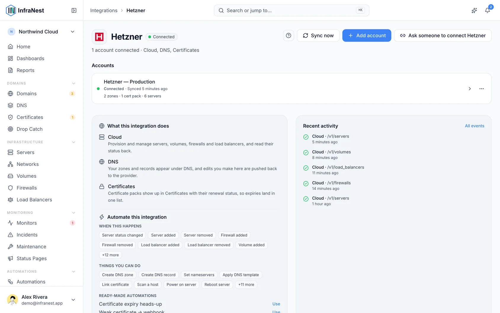 Connect Hetzner