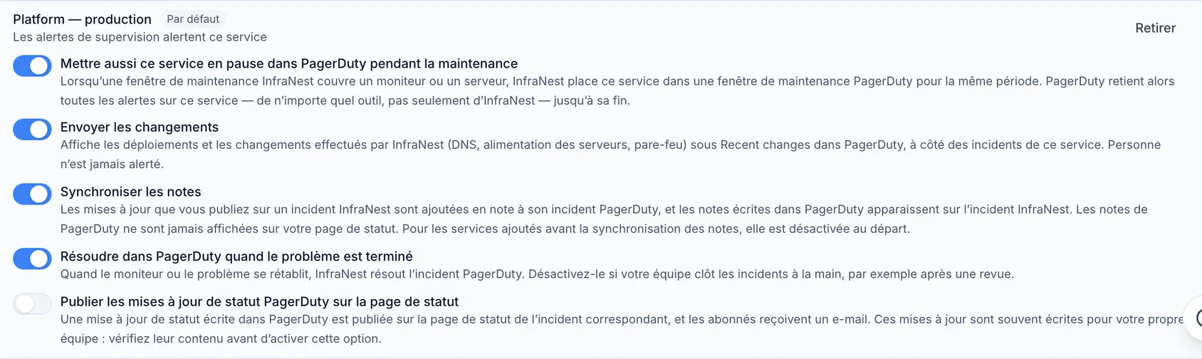 Connecter PagerDuty