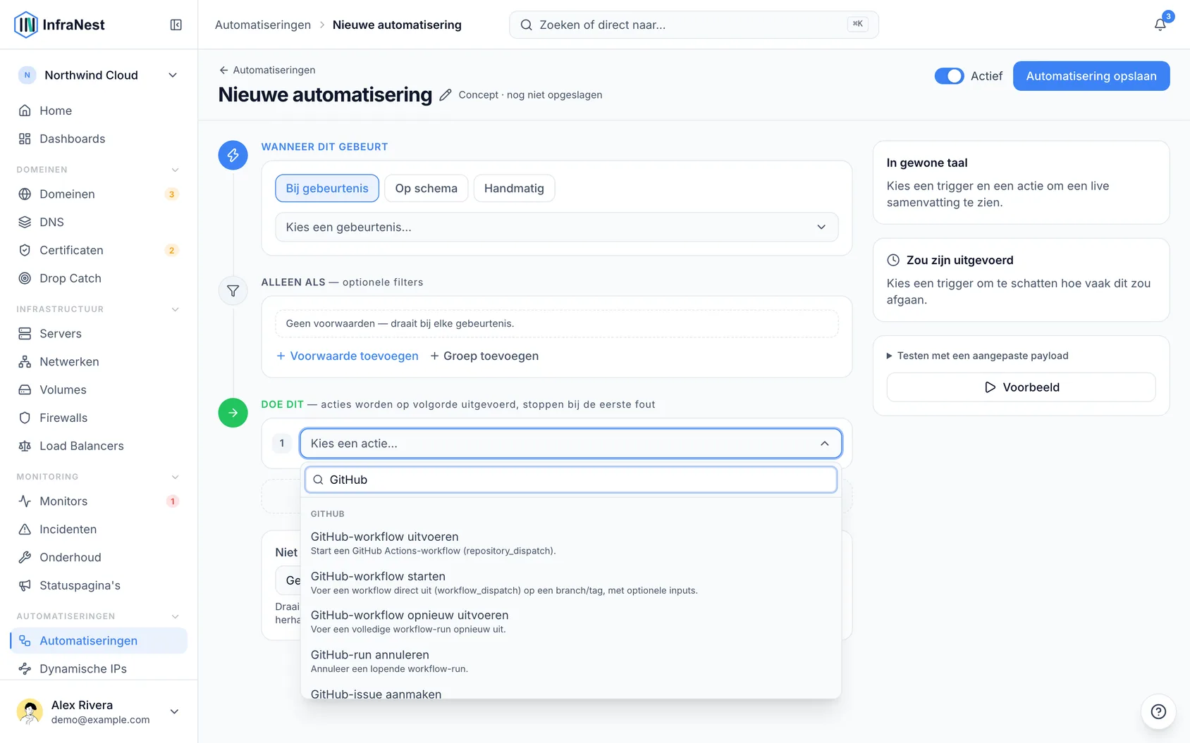 Automatiseer met GitHub