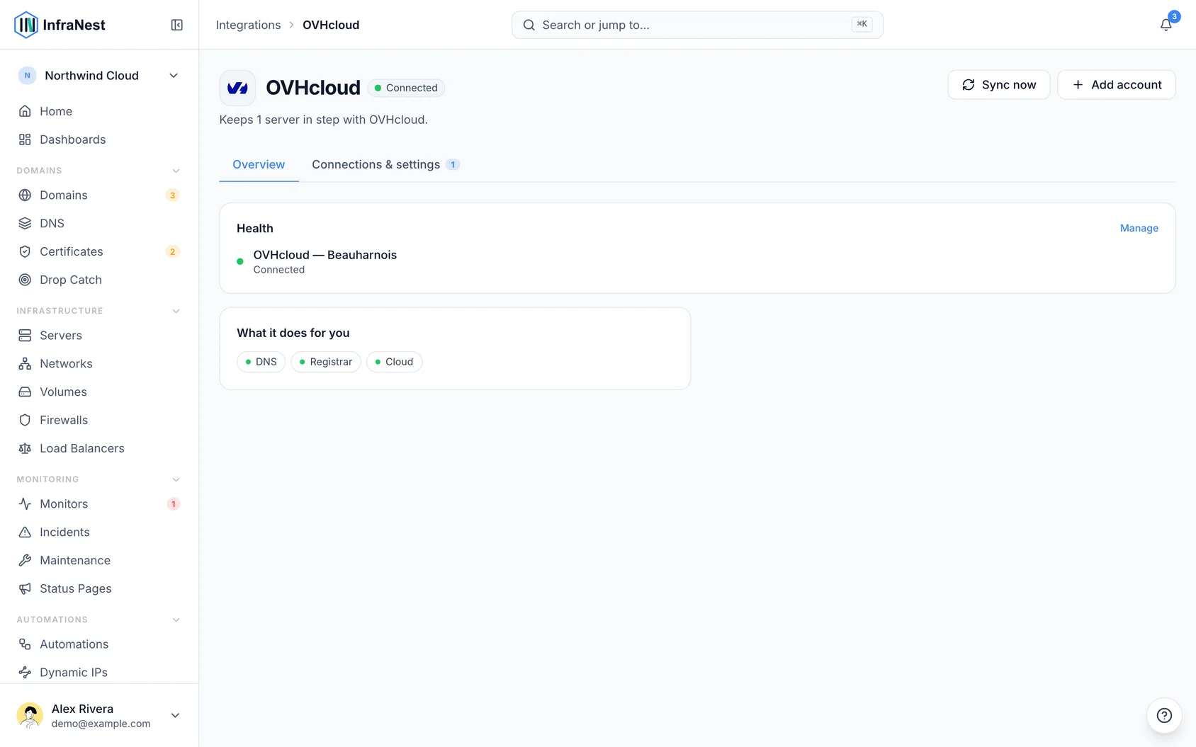 Connect OVHcloud