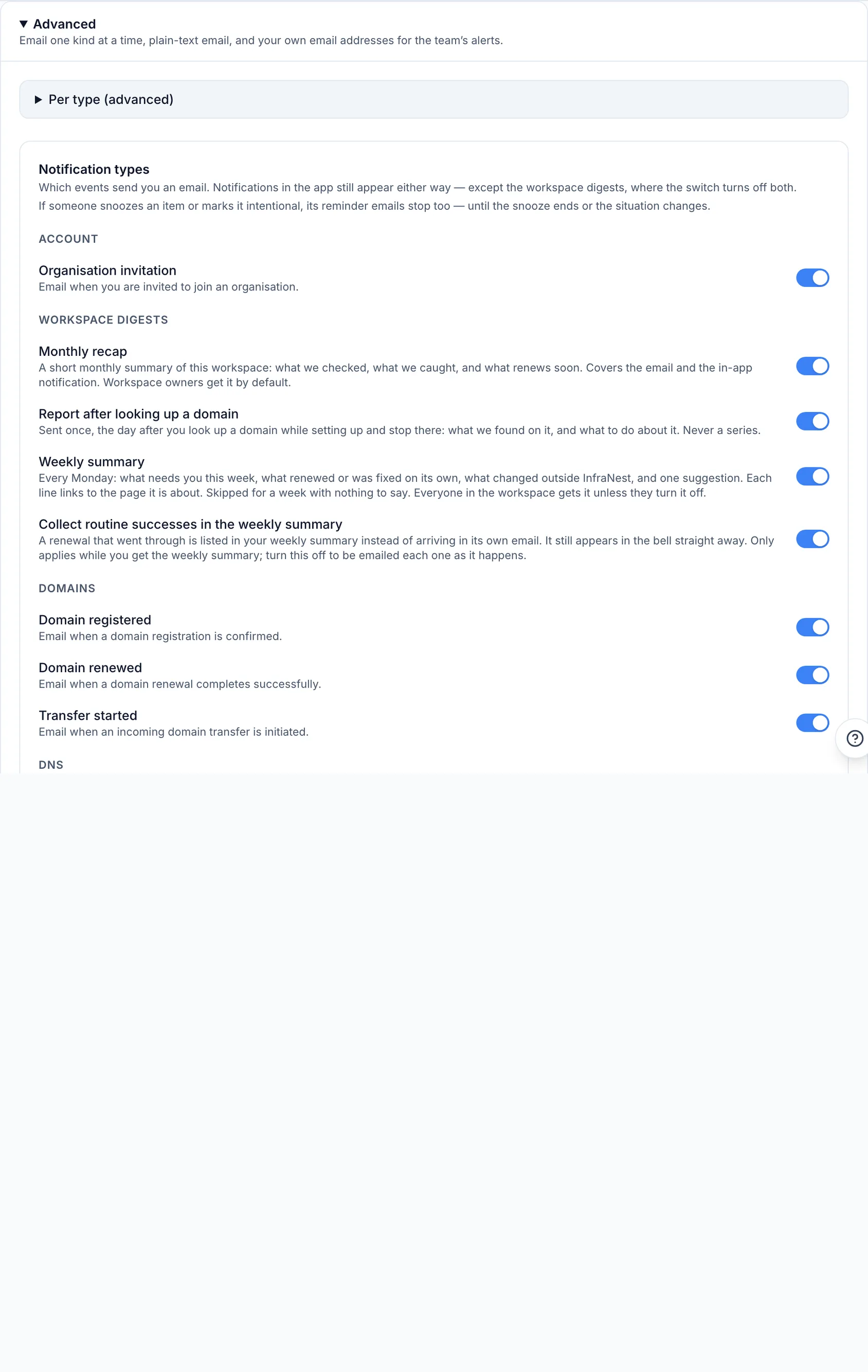 Your notification settings
