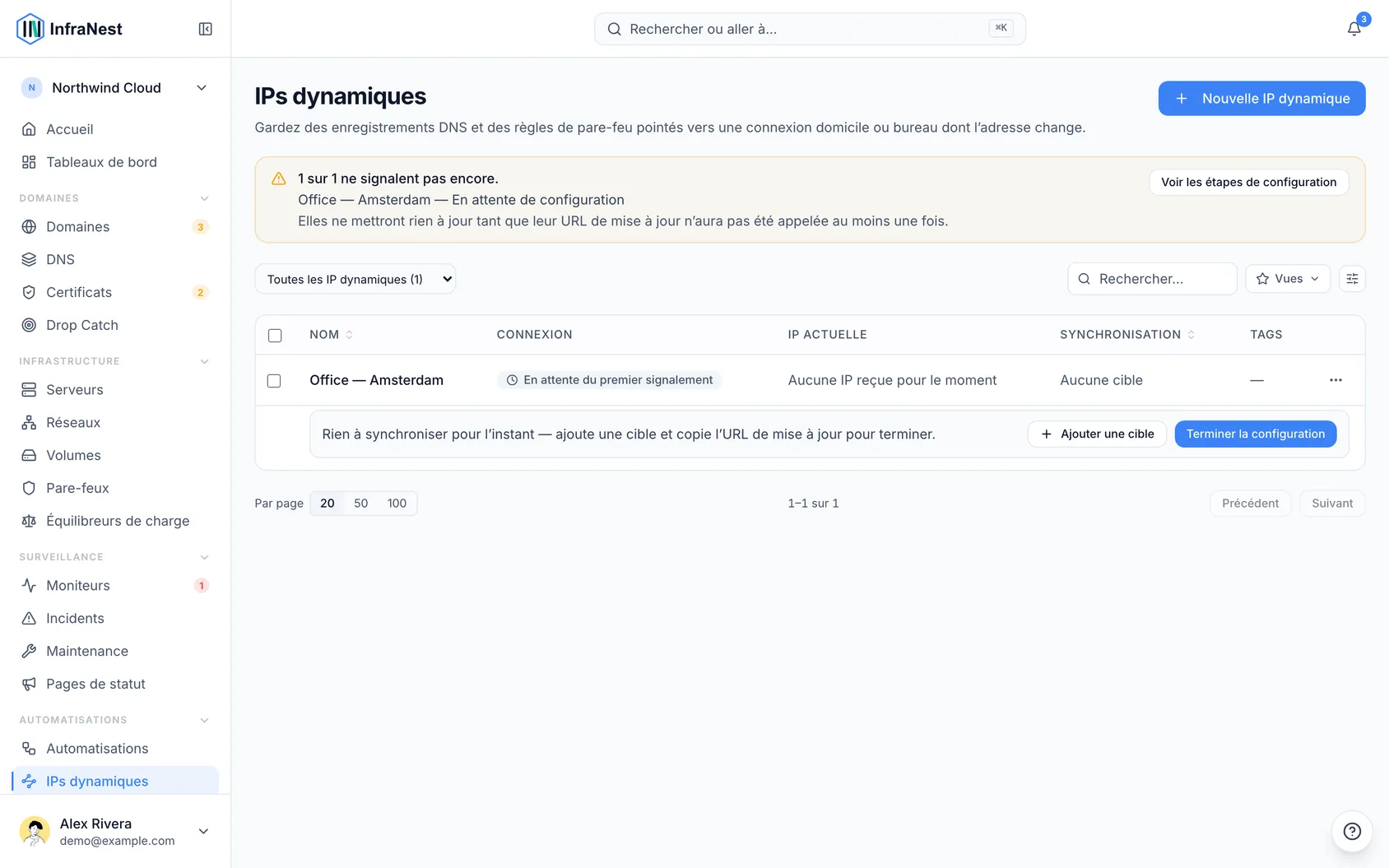 À propos des IPs dynamiques