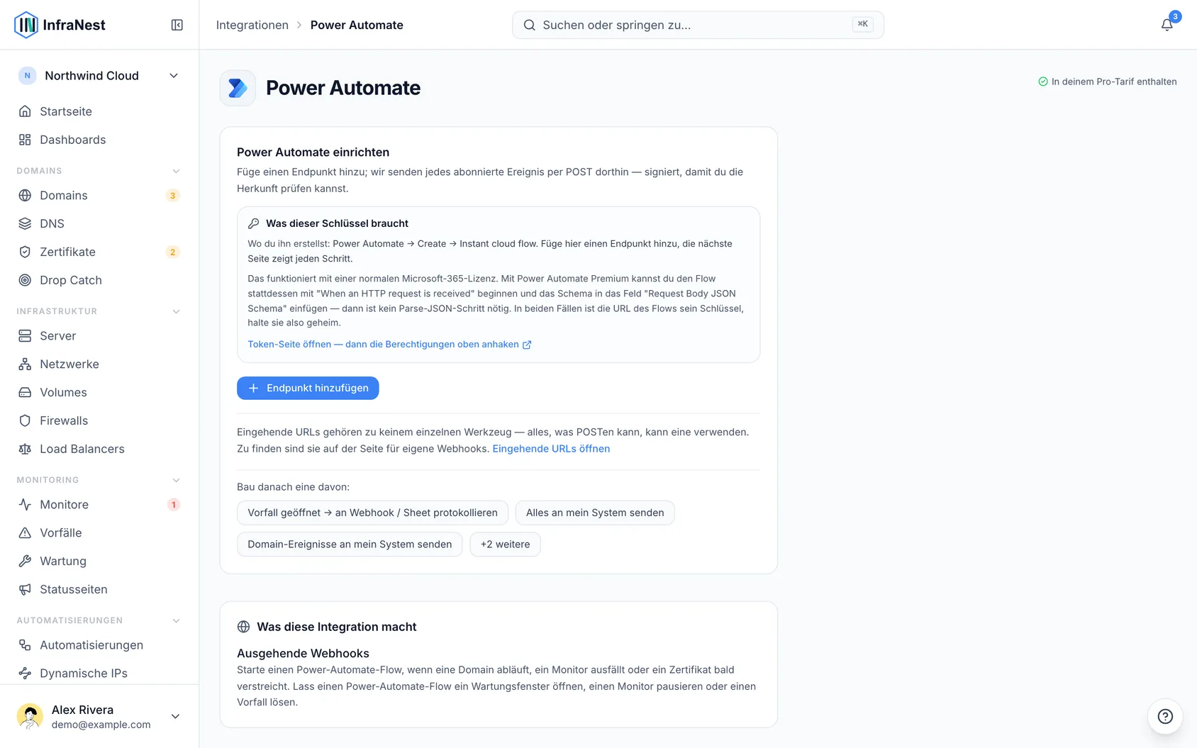 Power Automate verbinden