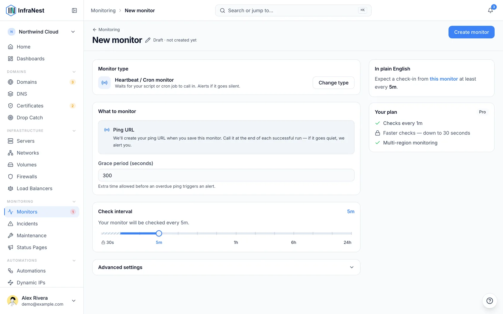 Monitor a cron job or script
