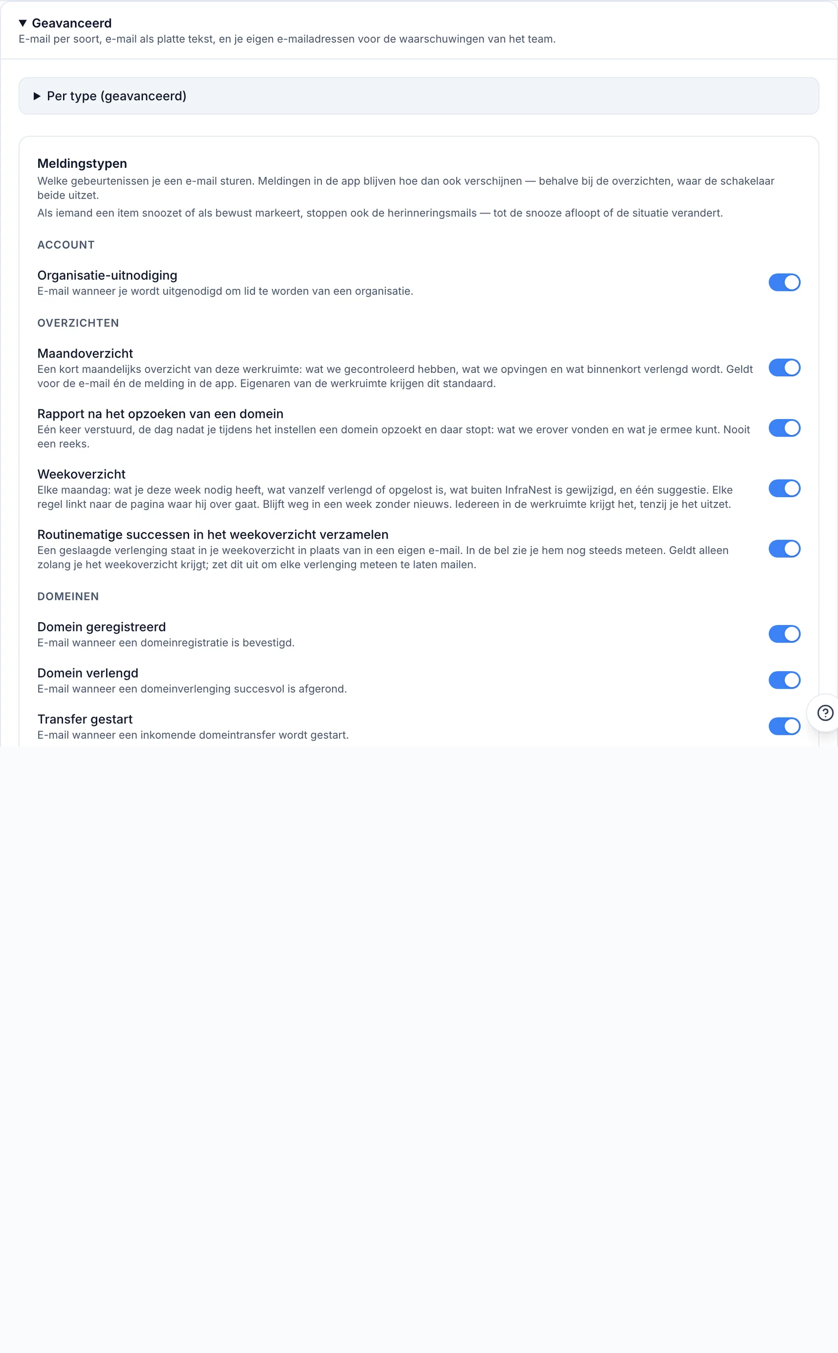Jouw meldingsinstellingen