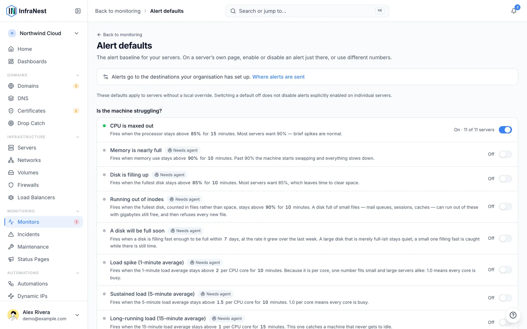 Choose what you get alerted about