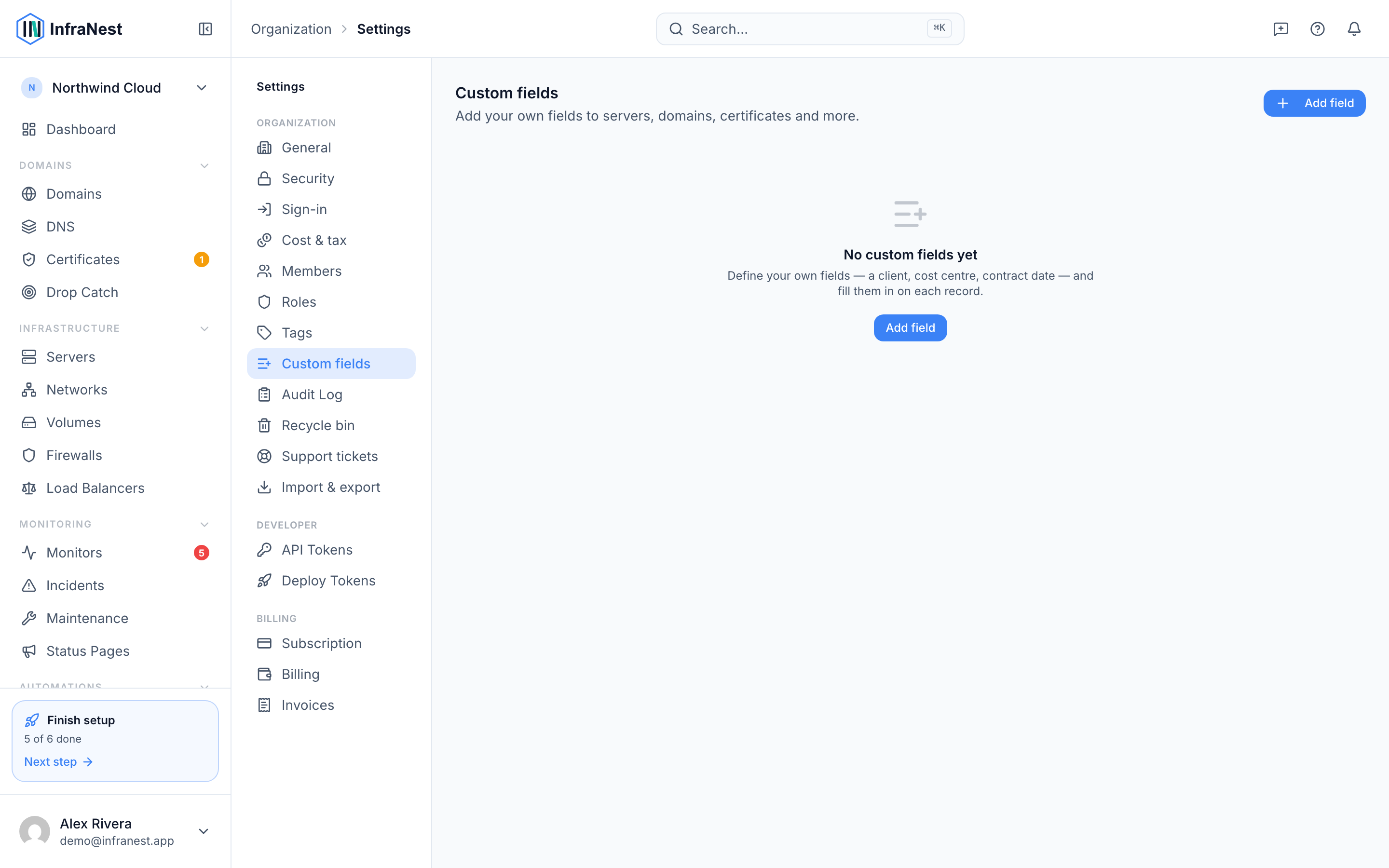 Custom fields