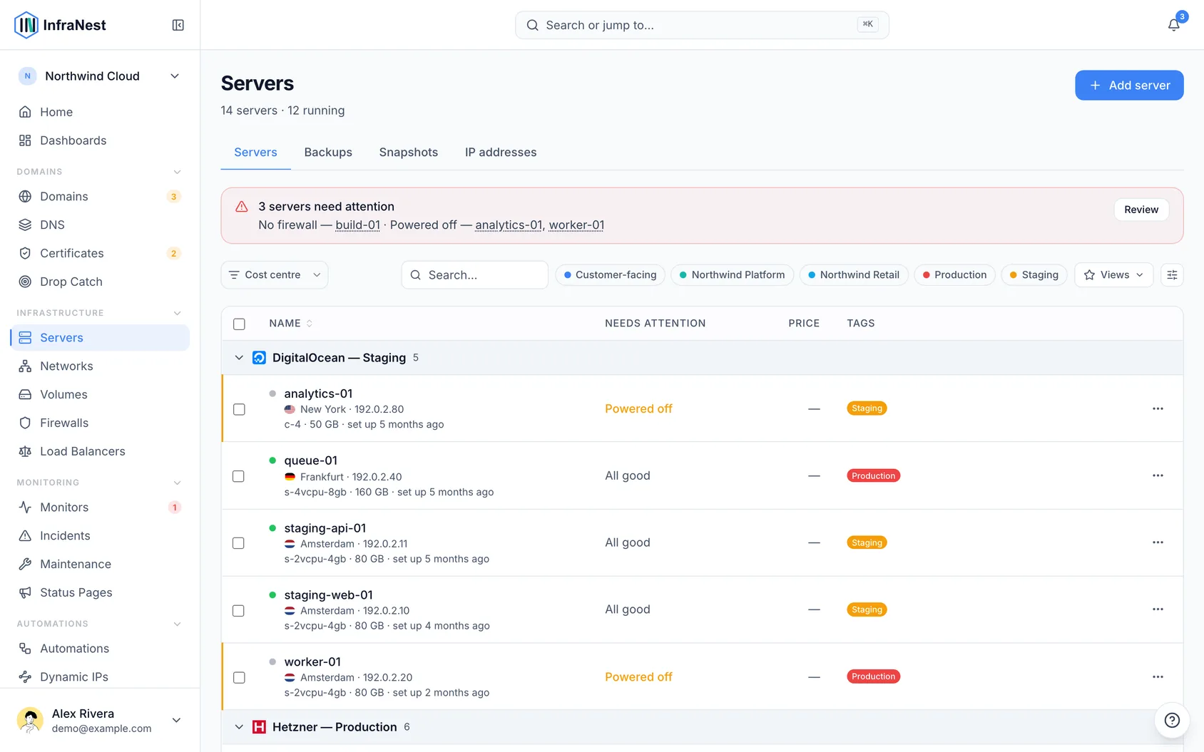 About cloud servers