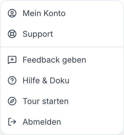 Support kontaktieren und Antworten verfolgen