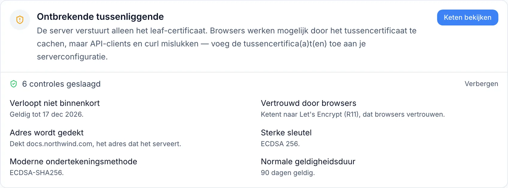 Certificaatgezondheid