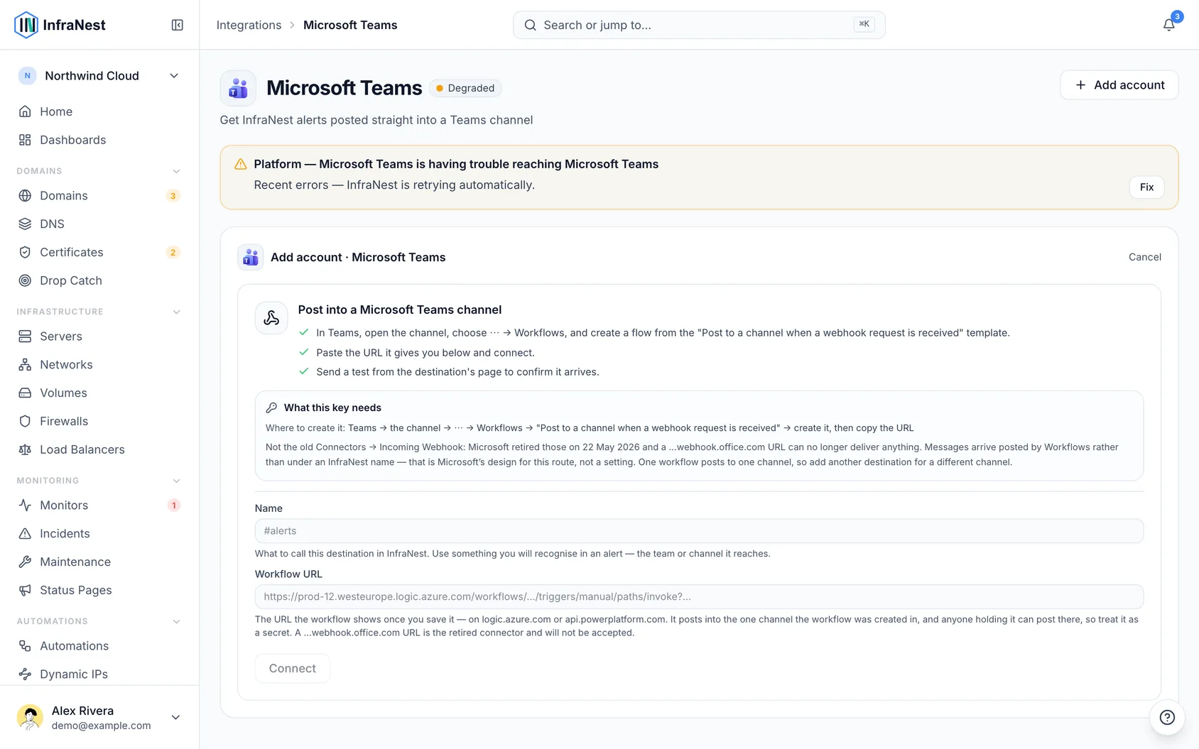 Connect Microsoft Teams