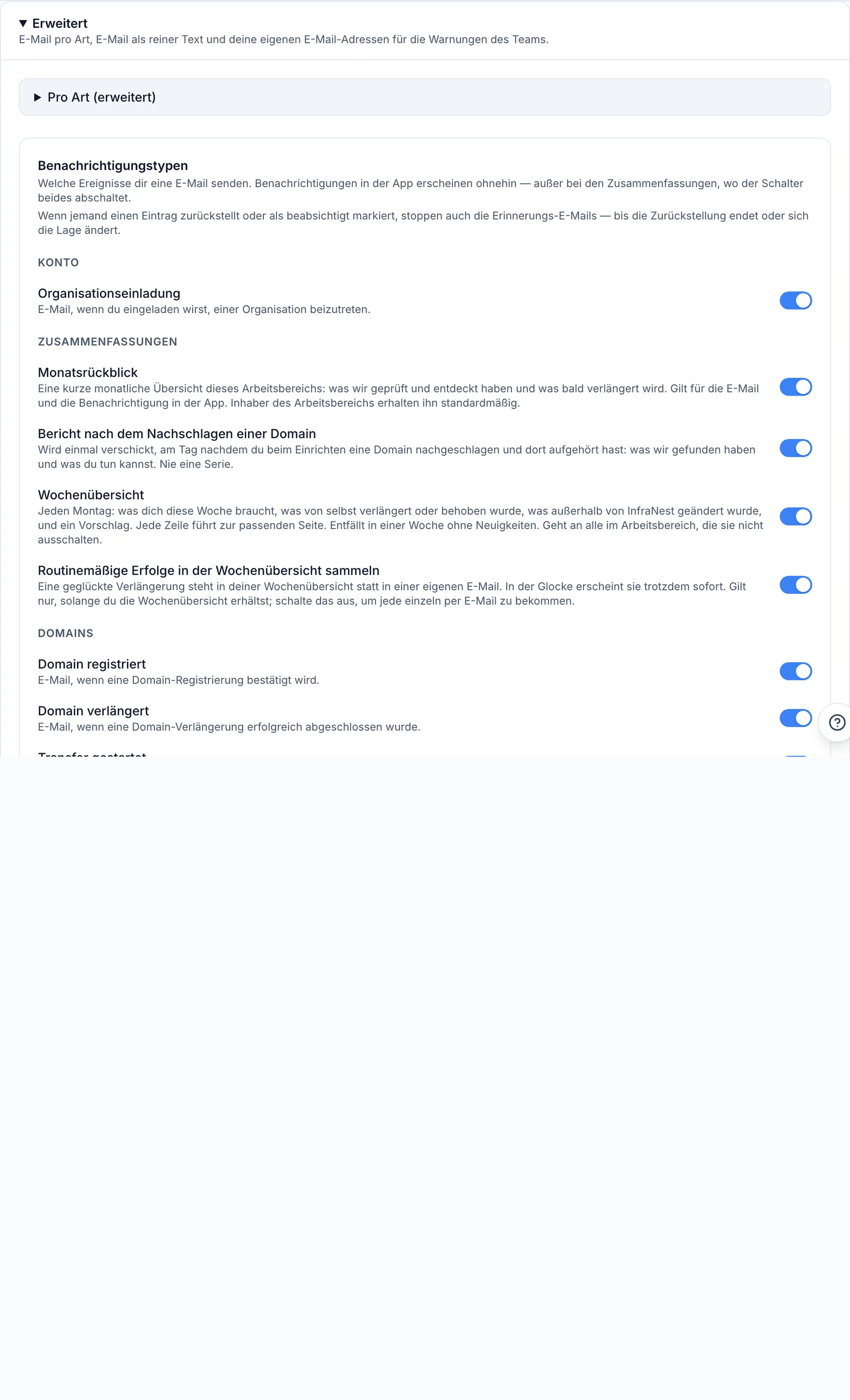 Deine Benachrichtigungseinstellungen