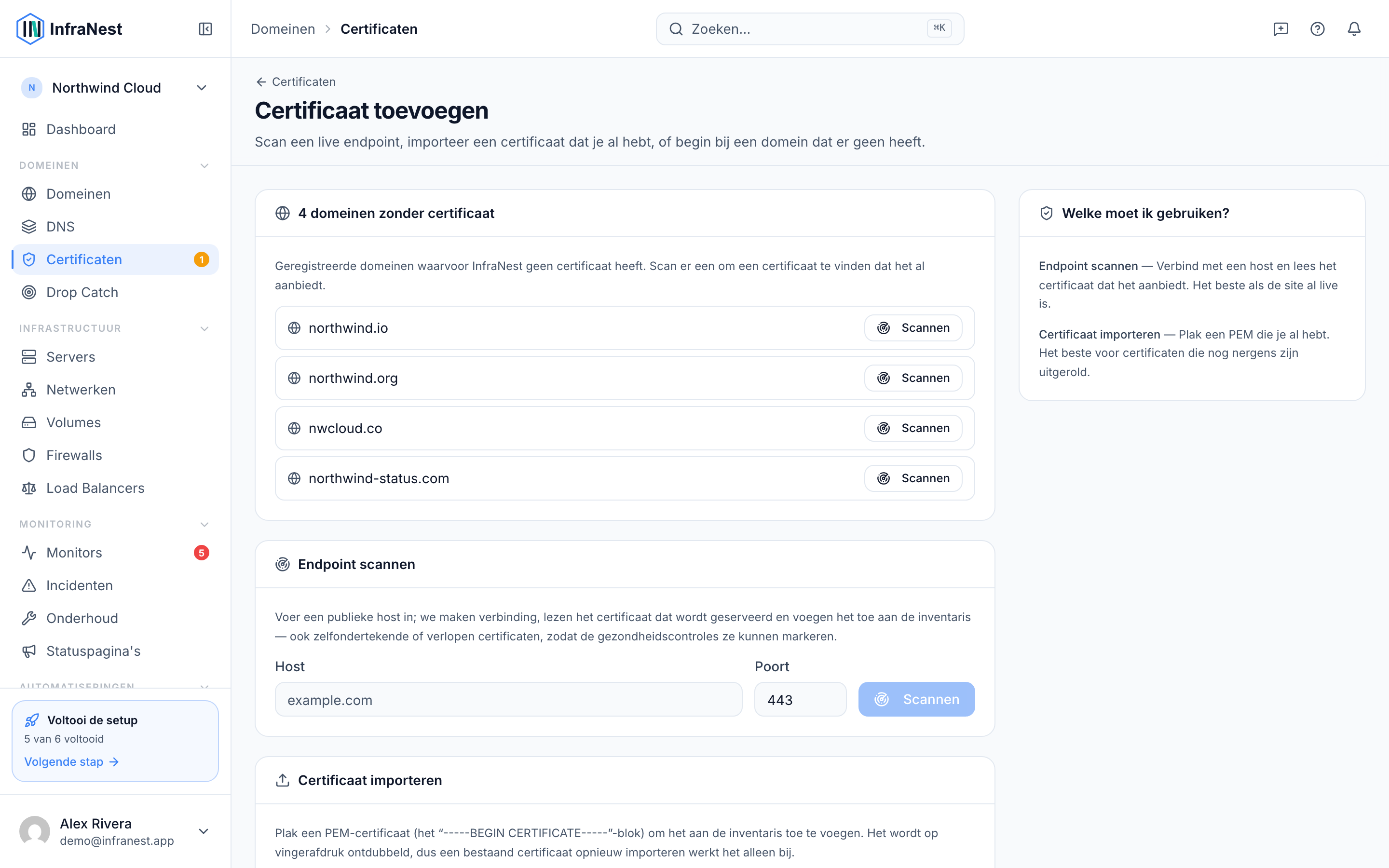 Een certificaat toevoegen