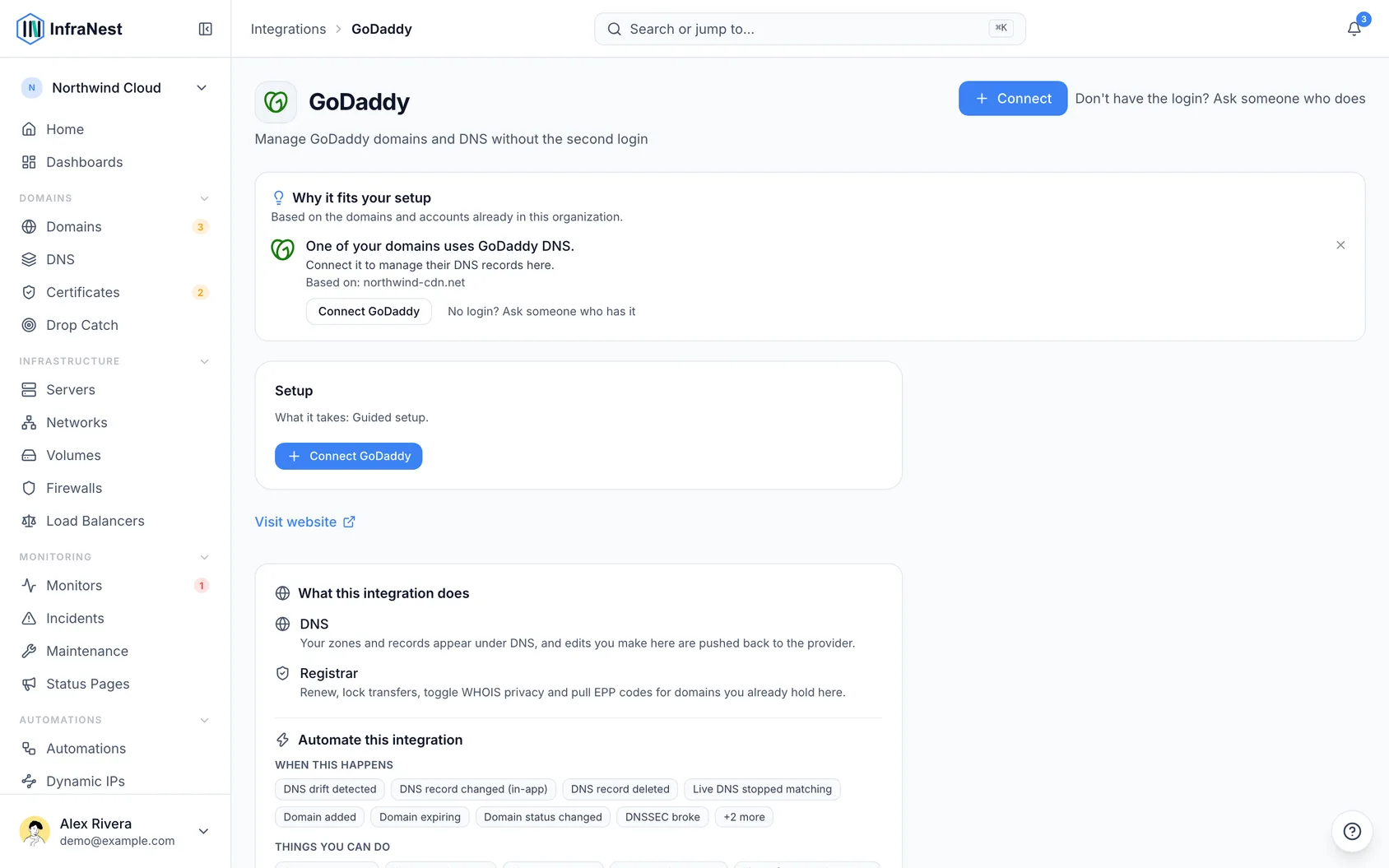 Connect GoDaddy