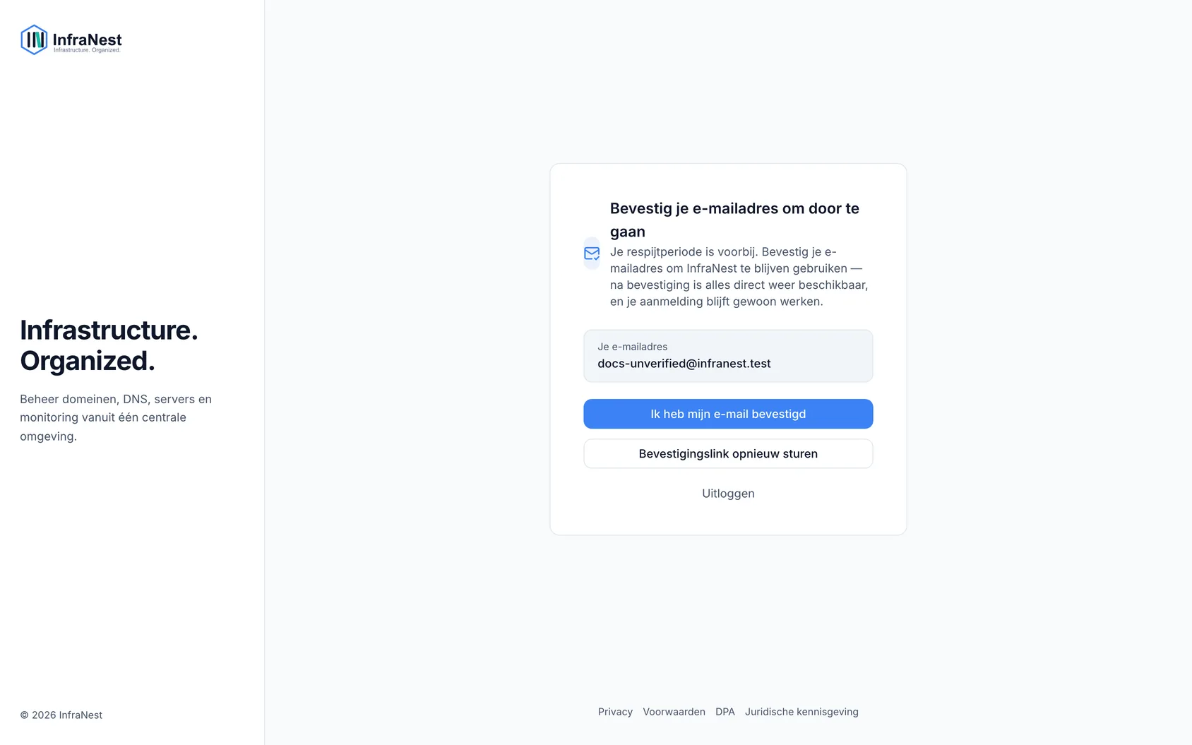 Je e-mailadres verifiëren
