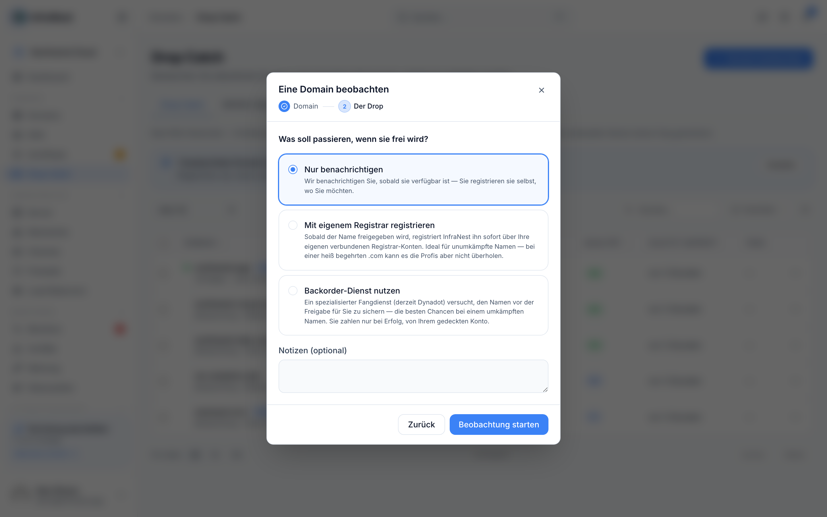 Eine freiwerdende Domain automatisch fangen