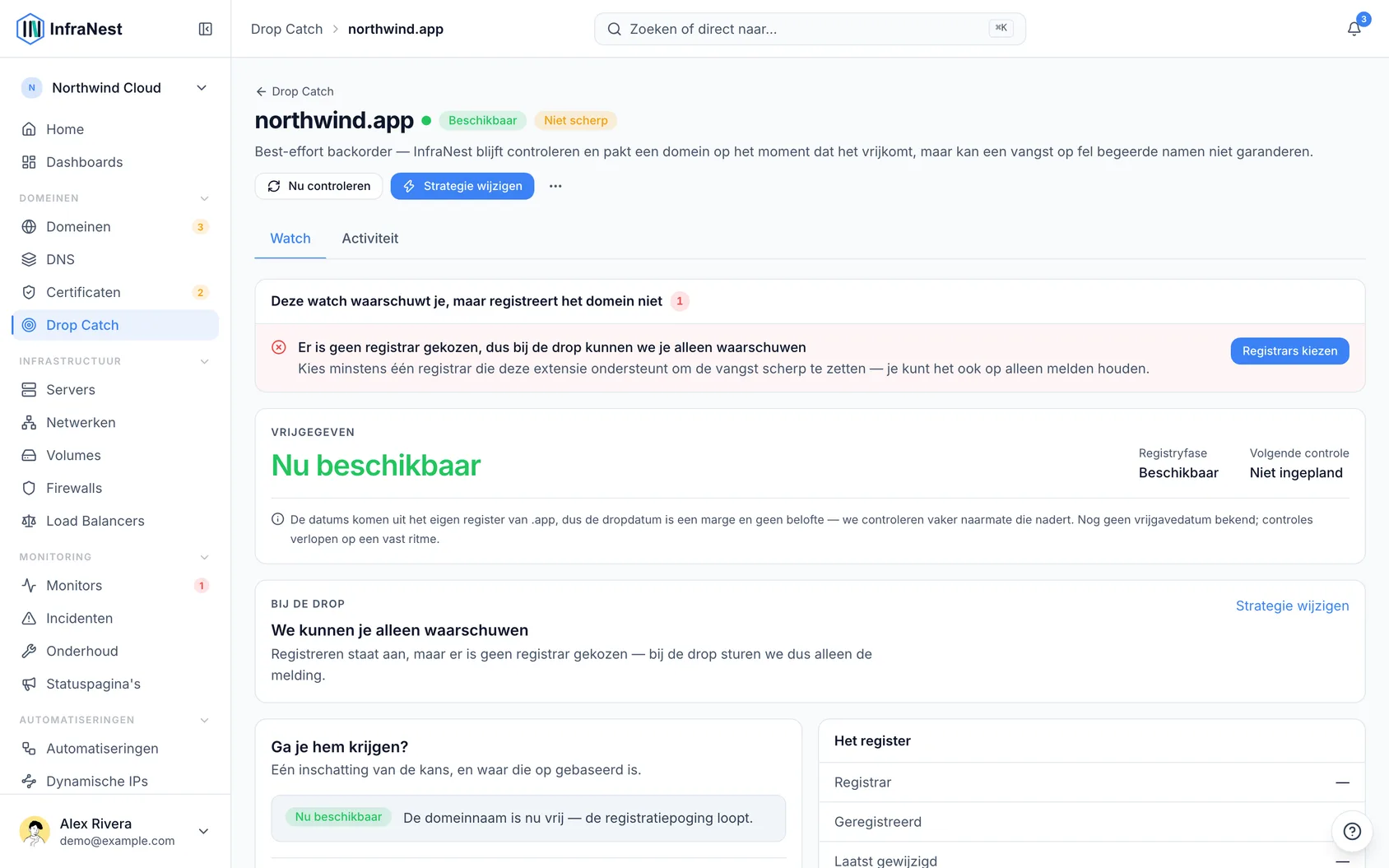 De drop-catch-scores begrijpen