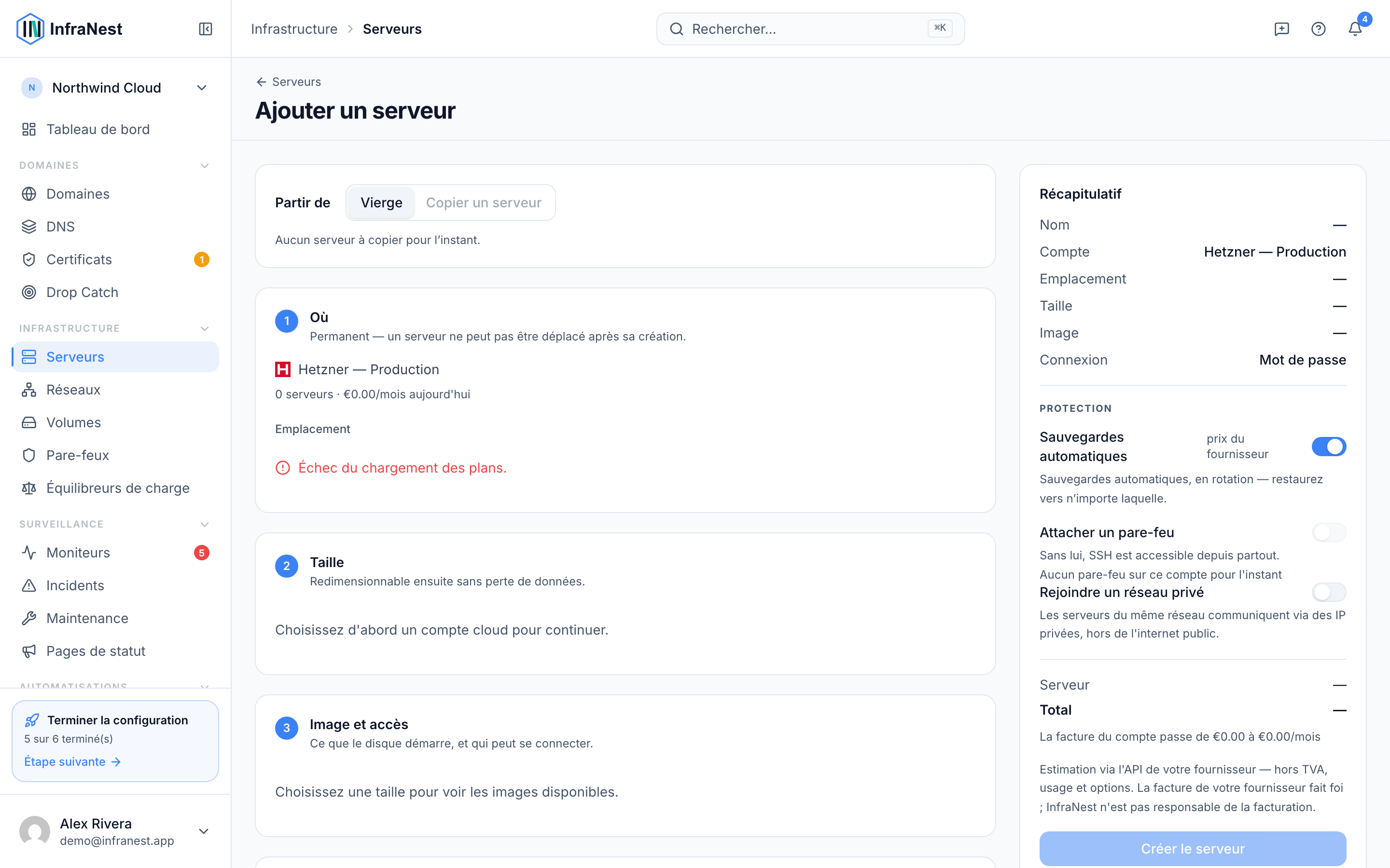 Créer un serveur