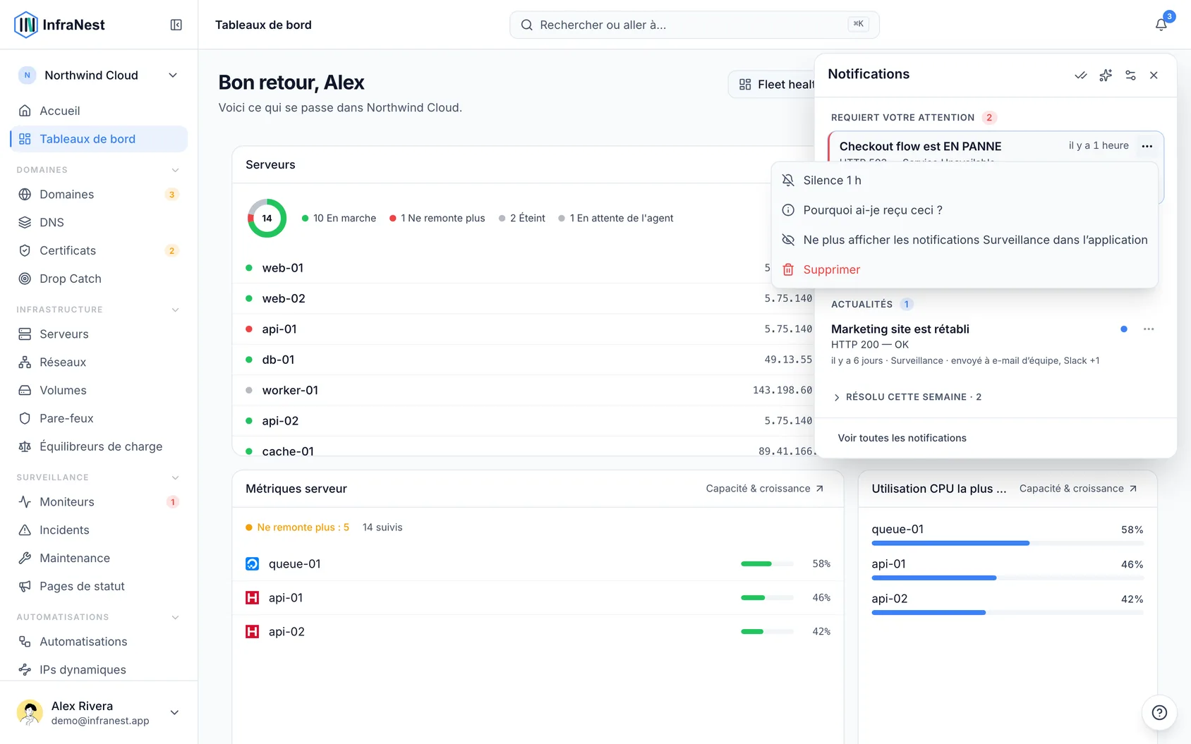 La cloche : votre boîte de réception des notifications