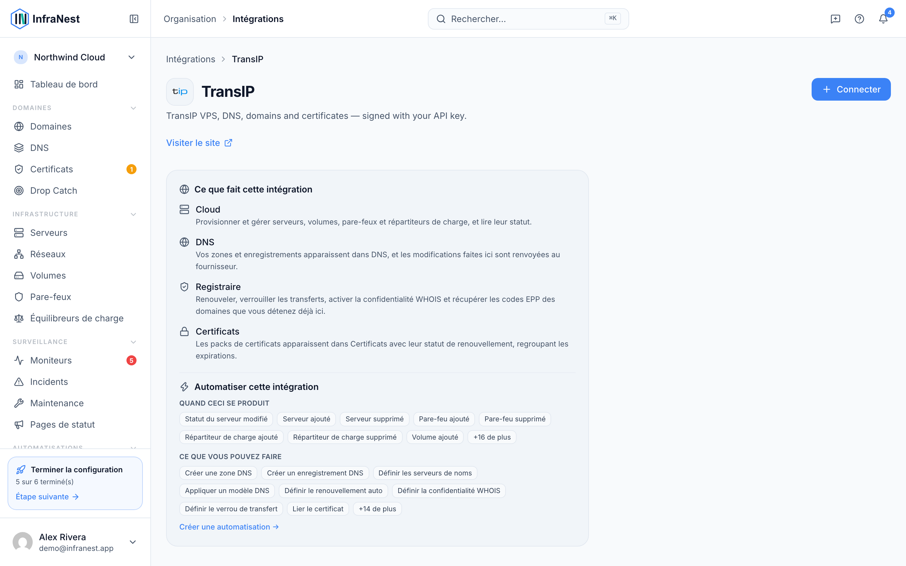 Connecter TransIP