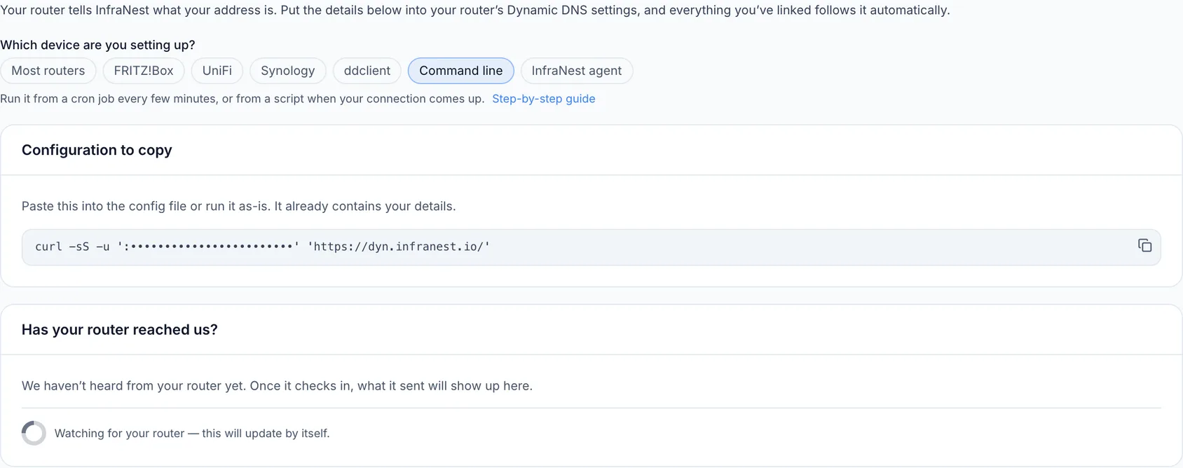 Update your IP from a computer
