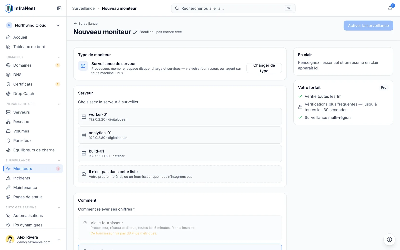 Ajouter un serveur que vous possédez déjà