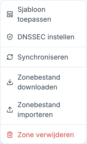 Een zonebestand downloaden